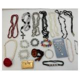 Misc. Costume Jewelry Including Jack Skeleton Choker And More