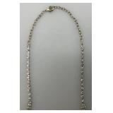 Elegant Rhinestone Necklace 16 1/2"