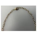 Elegant Rhinestone Necklace 16 1/2"