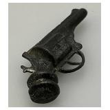 VERY RARE Cracker Jack Collectible Metal Miniature Gun 1 3/4"