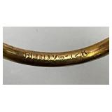 Vintage Glasses Both Contain 1/10th 12K With Vintage Glass Cases