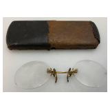 Vintage Glasses Both Contain 1/10th 12K With Vintage Glass Cases
