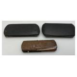 Vintage Glasses Both Contain 1/10th 12K With Vintage Glass Cases