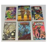 1956 Captain Gallant Coloring Book & Misc. Comics Including STAR TREK, KAZAR And More In Protective Sleeves