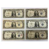 1935 A Silver Certificates 1 Dollar Blue Seal