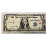1935 A Silver Certificates 1 Dollar Blue Seal