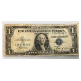 1935 B Silver Certificates 1 Dollar Blue Seal