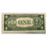 1935 B Silver Certificates 1 Dollar Blue Seal