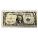 1935 C Silver Certificates 1 Dollar Blue Seal