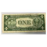 1935 D Silver Certificates 1 Dollar Blue Seal