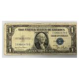 1935 D Silver Certificates 1 Dollar Blue Seal