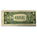 1935 D Silver Certificates 1 Dollar Blue Seal