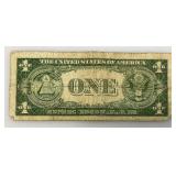 1935 D Silver Certificates 1 Dollar Blue Seal