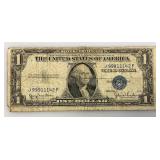 1935 D Silver Certificates 1 Dollar Blue Seal