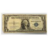 1935 D Silver Certificates 1 Dollar Blue Seal