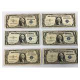 1935 E Silver Certificates 1 Dollar Blue Seal