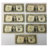 1935 E Silver Certificates 1 Dollar Blue Seal