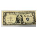 1935 E Silver Certificates 1 Dollar Blue Seal