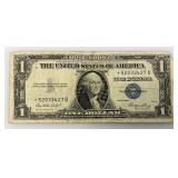 1935 E Silver Certificates 1 Dollar Blue Seal