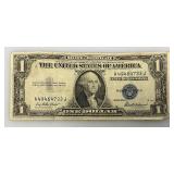 1935 E & F Silver Certificates 1 Dollar Blue Seal
