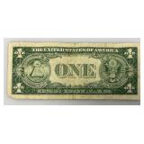 1935 E & F Silver Certificates 1 Dollar Blue Seal