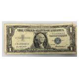 1957 Series And 1= 1957 A Silver Certificates 1 Dollar Blue Seal