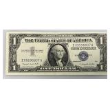 1957 Series And 1= 1957 A Silver Certificates 1 Dollar Blue Seal