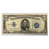 1934 D (5 Dollar) Blue Seal Silver Certificates