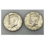 1968-69 40% Silver Kennedy Half Dollars