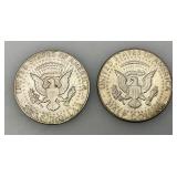 1968-69 40% Silver Kennedy Half Dollars