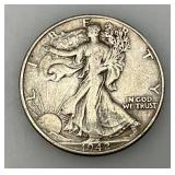 1942 90% Silver Walking Liberty Silver Half Dollars