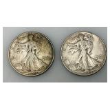 1944 90% Silver Walking Liberty Silver Half Dollars