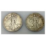 1944 90% Silver Walking Liberty Silver Half Dollars