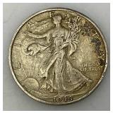 1944 90% Silver Walking Liberty Silver Half Dollars