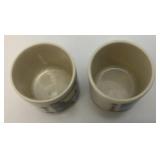 Misc. Vintage Japanese Sake Cups With Japanese Artwork