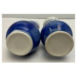 Group Of Vintage Miniature Oriental Blue And White Vases
