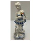 Vintage Blue And White Porcelain Figures