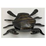 Misc. Vintage Phillipines Collectibles Including Coconut Bowls, Wooden Crab Trinket Box And More