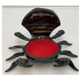 Misc. Vintage Phillipines Collectibles Including Coconut Bowls, Wooden Crab Trinket Box And More