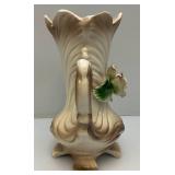 Misc. Vintage Pottery Items Including Oriental Flower Shaped Vase And More