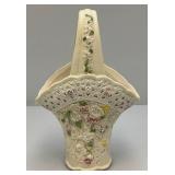 Misc. Vintage Pottery Items Including Oriental Flower Shaped Vase And More