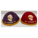 Vintage Felt University Hats Including University Of Minnesota Duluth And Mt. Vernon, VA