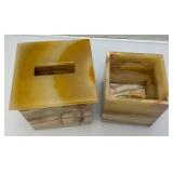 Vintage Onyx Tissue Box Covers And More