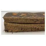 Est. $155.00 - $325.00 Antique Native American Birch Back And Porcupine Quill Trinket Box  9" L x 2 1/2" H x 3" W