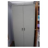 Metal Cabinet with Contents