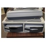 Rolling Shelf with Printers