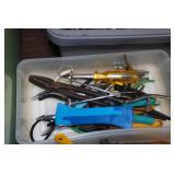 Table with Assorted Tools and Organizers