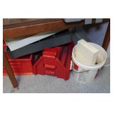 Table with Assorted Tools and Organizers