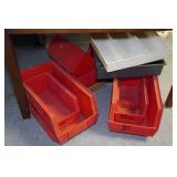 Table with Assorted Tools and Organizers