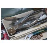 Table with Assorted Tools and Organizers